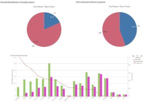 Yarn Use by color and project plans at purchase