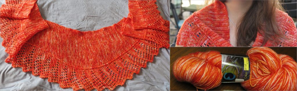 Obnoxiously Orange Shawl