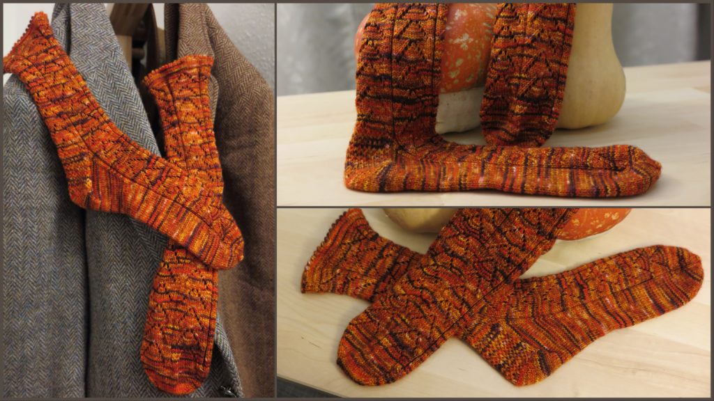 Finished Luck Dragon Socks