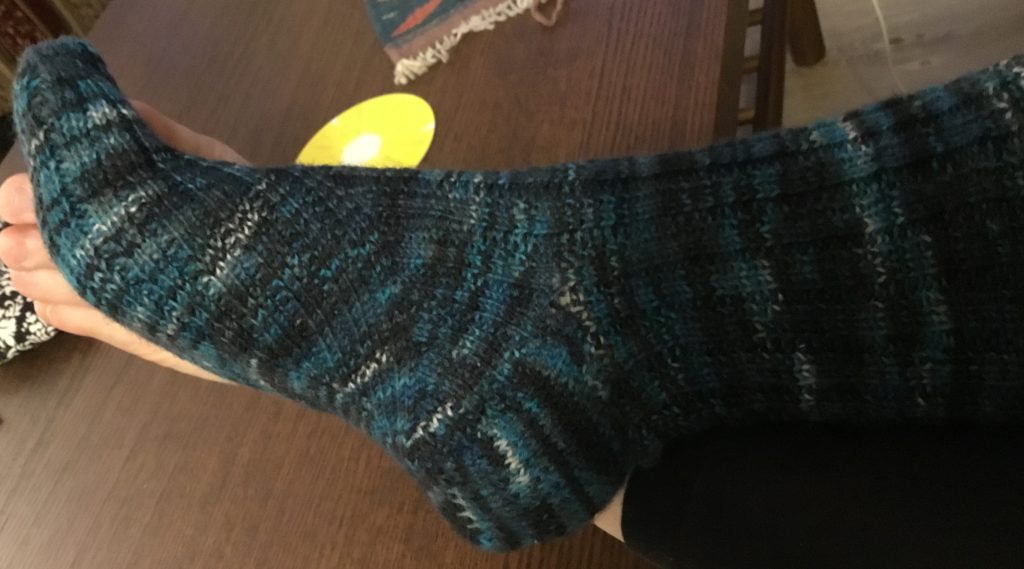 Francie pattern adapted sock 1